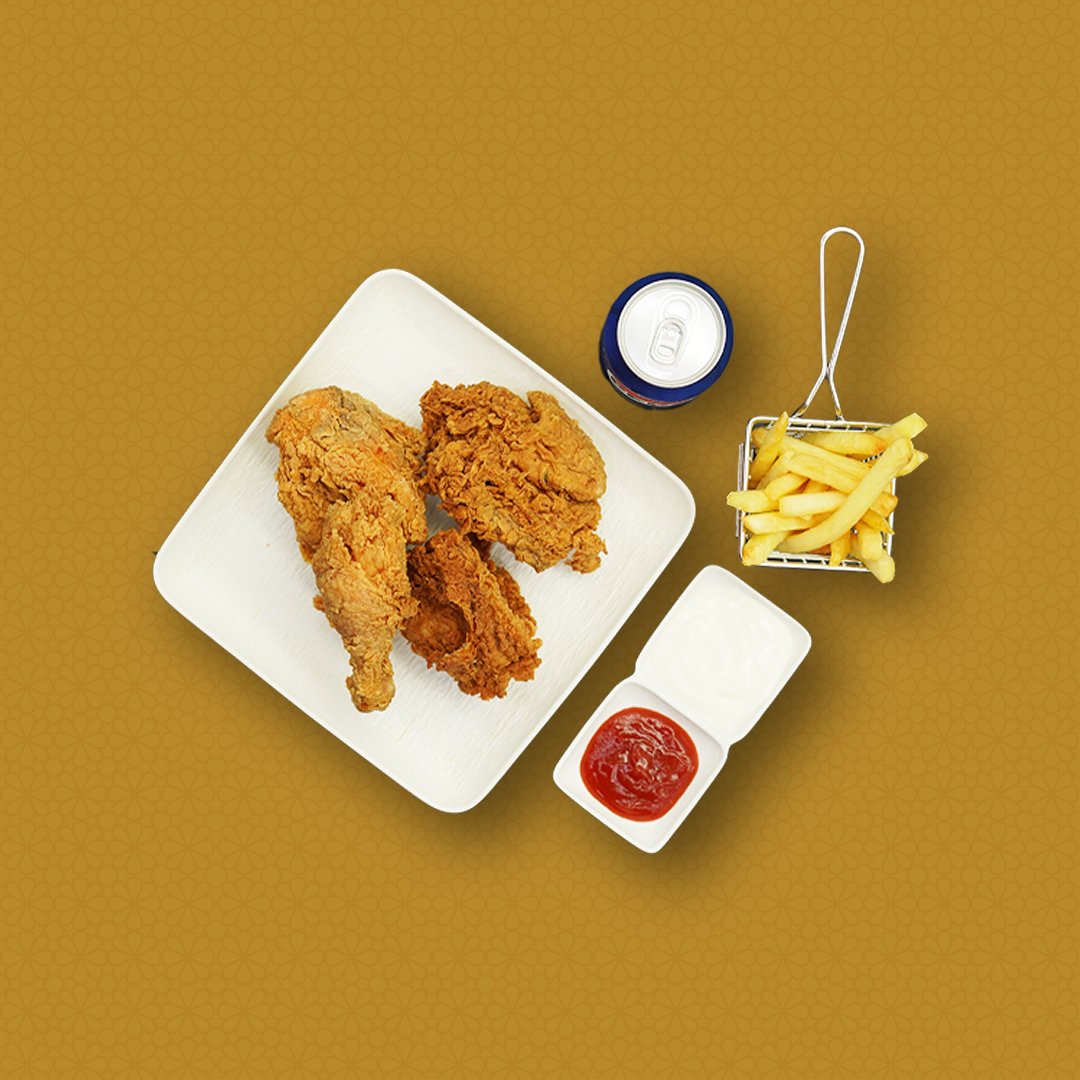 4 Pcs Chicken broast + drink